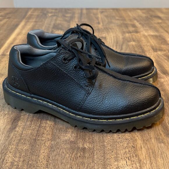 Doc Martens Marchant Split Toed Pebble Leather Shoe Black US 8 Men’s EU 41 - Picture 3 of 10